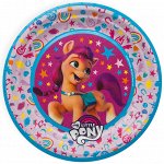 299025, 1502-5824 Тарелка бумажная &quot;Моя маленькая пони/My Little Pony&quot;, 18 см, 6 шт.