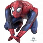 1207-4182 Шар-фигура, фольга, ПОД ВОЗДУХ &quot;Человек-Паук сидячий&quot; (AN), 15&quot;/38 см х 15&quot;/38 см, инд. уп.