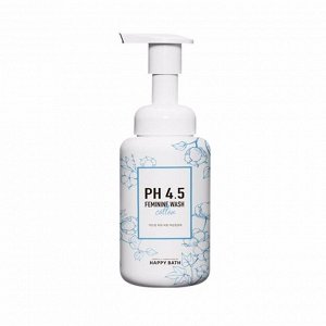 Женский гель  с экстрактом хлопка (250мл) HAPPY BATH PH 4.5 COTTON FEMININE WASH (250ml)