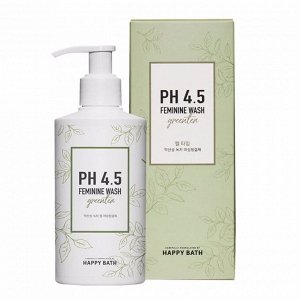 Женский гель с экстрактом зеленого чая (250мл) HAPPY BATH PH 4.5 GREENTEA FEMININE WASH (250ml)