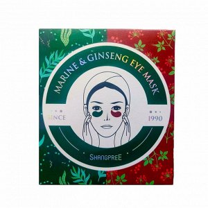 Набор масок для глаз (60шт+2шт) SHANGPREE MARINE & GINSENG EYE MASK KIT (60ea+2ea)