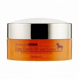 1146 Крем с экстрактом лошадиного жира (100гр) 1146 DEOPROCE HORSE ENRICH ALL CARE CREAM (100g)