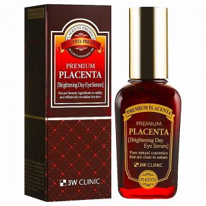 Антивозрастной серум для глаз на основе плаценты (50мл) 3W CLINIC PREMIUM PLACENTA BRIGHTENING DAY EYE SERUM (50ml)