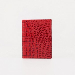 Обложка для автодокументов 2 в 1 (с портмоне), цвет красный 5243330