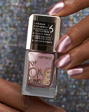 Катрис, Лак для ногтей IcoNails Gel Lacquer, 100 Party Animal перламутрово-сливовый, Catrice