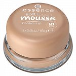 Эссенс, Тональный мусс Soft touch matt mousse, 01 песочный, Essence