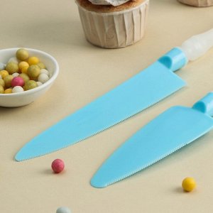 Набор кондитерский «Изящный», 28?10,5 см, 2 предмета: лопатка и нож