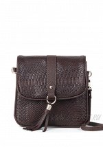 Модель №1438 | кожзам | змея | коричневый | Р823-22 | 30165