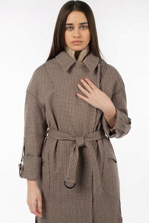01-10922 Пальто женское демисезонное (пояс)