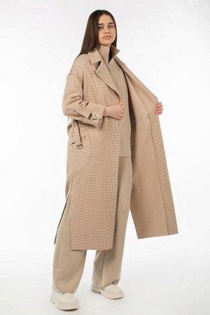 01-10921 Пальто женское демисезонное (пояс)