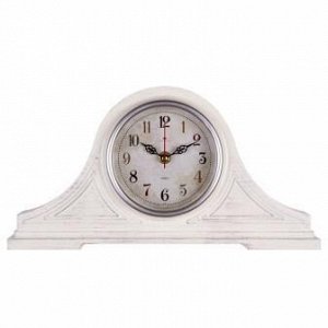 Настольные часы "21 Bek"  1834-005 35х18 см, корпус белый с серебром "Классика"  "Рубин"