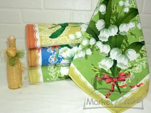 Кухонные полотенца (салфетки) Ландыши 45х45