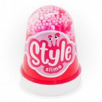 STYLE SLIME с шариками &quot;Розовый с ароматом клубники&quot;, 130 мл