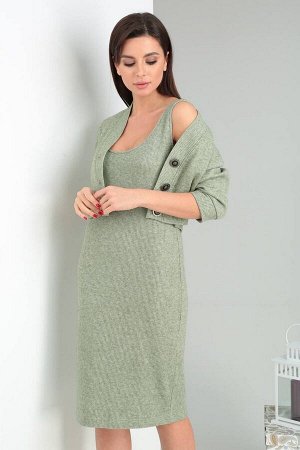 Платье, Кофта / Viola Style 5494 зеленый