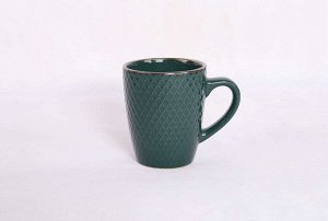 "Ornament" Deep green Кружка 320мл. цв. изумрудный 1C-006-M3 ВЭД