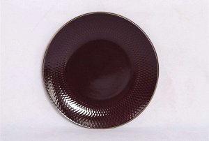 "Ornament" Burgundy Тарелка обеденная 27см