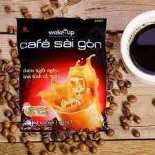 Растворимый кофе  фирмы «370Vinacafe». «Wake-up» со вкусом карамели 3в1