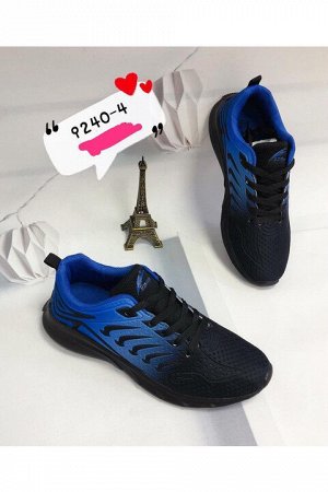 Мужские кроссовки 9240-4 сине-черные