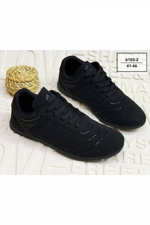 Мужские кроссовки 6103-2 черные