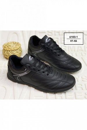 Мужские кроссовки 6103-1 черные