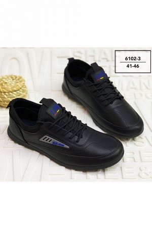 Мужские кроссовки 6102-3 черные