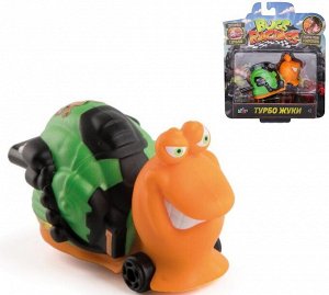 Игровой набор "Гонка жуков" с 1 машинкой,оранжево-зеленая улитка Slaggy Bugs Racings K02BR002-1