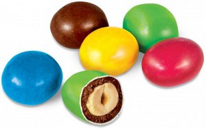 Драже арахис в шоколадной и сахарной цветной глазури (упаковка 0,5кг)