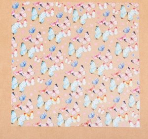 Ацетатный лист «Бабочки», 30,5 ? 30,5 см