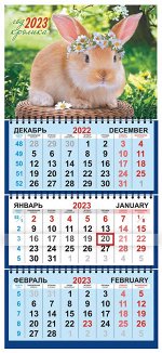 Квартальный календарь на 2023 год &quot;Символ года - кролик&quot;