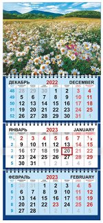 Квартальный календарь на 2023 год &quot;Полевые цветы&quot;