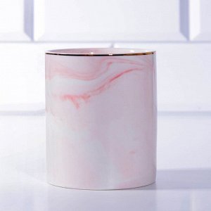 Кружка "Magic", розовый мрамор 8 х 9,5 см