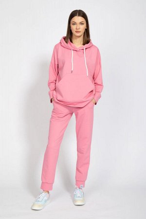 Костюм Костюм Kivviwear 4015-4040 розовый 
Состав: ПЭ-24%; Хлопок-70%; Эластан-6%;
Сезон: Весна

Костюм оверсайз с брюками средней посадки с карманами в боковых швах. Обработка низа брюк манжета. Тка