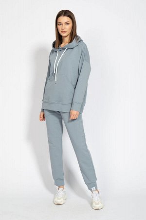 Костюм Костюм Kivviwear 4015-4040 серый 
Состав: ПЭ-24%; Хлопок-70%; Эластан-6%;
Сезон: Весна

Костюм оверсайз с брюками средней посадки с карманами в боковых швах. Обработка низа брюк манжета. Ткань