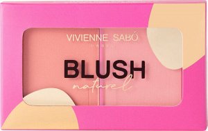 VS Румяна палетка "Naturel" 02,  пыльно-розовый-розовый