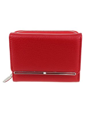 Небольшой женский кошелёк из мягкой искусственной кожи, цвет красный