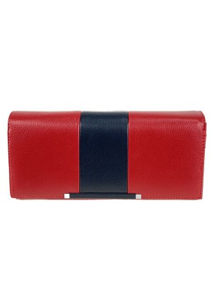Женский кошелёк-портмоне из искусственной кожи, цвет красный