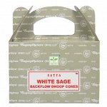 Satya Благовония &quot;пуля&quot; White Sage БЕЛЫЙ ШАЛФЕЙ (&quot;стелющийся дым&quot;) масалаe Sage БЕЛЫЙ ШАЛФЕЙ &quot;пуля&quot;