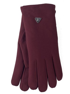 Женские перчатки утепленные, цвет бордо