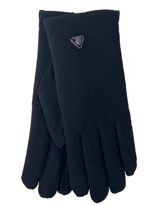Женские перчатки утепленные, цвет черный
