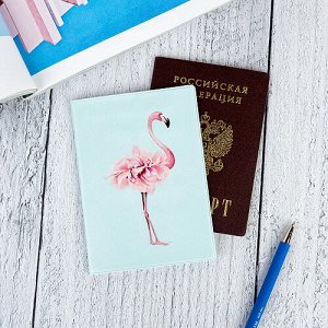 Обложка для паспорта ""Flamingo""