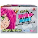 МАNEKI Прокладки женские гигиенические ежедневные Neko-mimi 155мм, 25 шт в упаковке