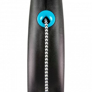 Flexi рулетка Black Design XS (до 8 кг) 3 м трос черный/голубой
