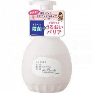Мыло-пенка для рук "KireiKirei" (увлажняющее, с антибактериальным эффектом, аромат цветочного мыла) 450 мл / 12