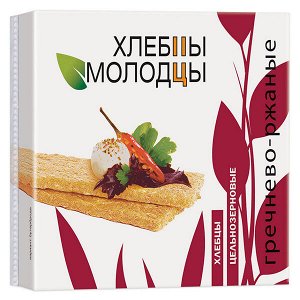 Хлебцы Молодцы 110г греч/ржаные провит.А 1х36
