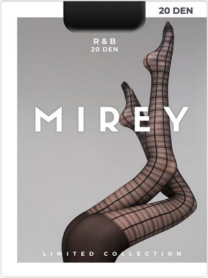 Mirey Трендовые фантазийные колготки с рисунком клетки R&amp;B 20 ден