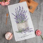 Полотенце &quot;Этель&quot; Lavender 40х73 см, 100% хл, саржа 190 гр/м2 7588539