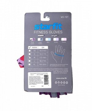 Starfit Перчатки для фитнеса WG-101, розовый камуфляж