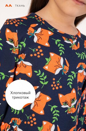 Happy Fox Хлопковое платье для девочки