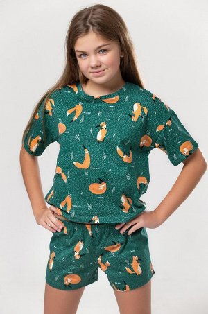 Хлопковая пижама для девочки Happyfox