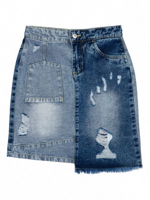 Юбка текстильная джинсовая для девочек